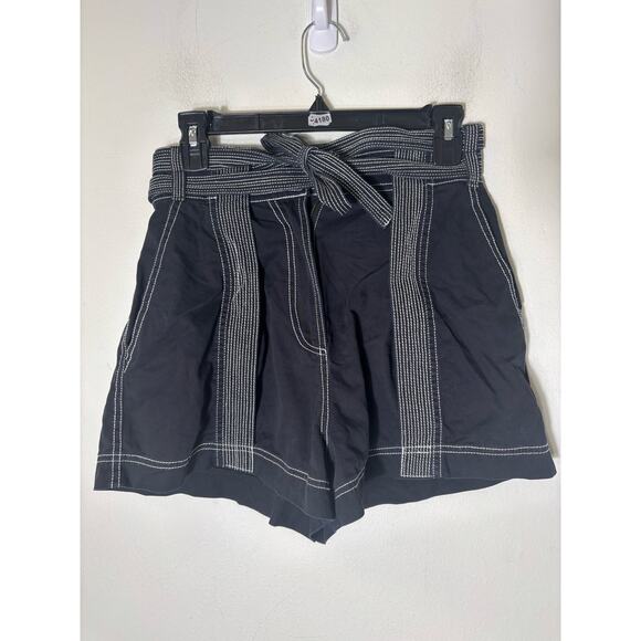 Ulla Johnson Navy Stitch Cotton Shorts Sz 4 - Picture 1 of 2